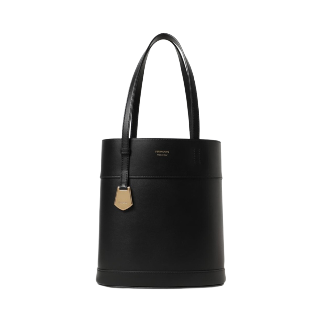 페라가모 스몰 노스 사우스 차밍 토트백 블랙(Ferragamo Small North South Charming Tote Bag Black) - 1