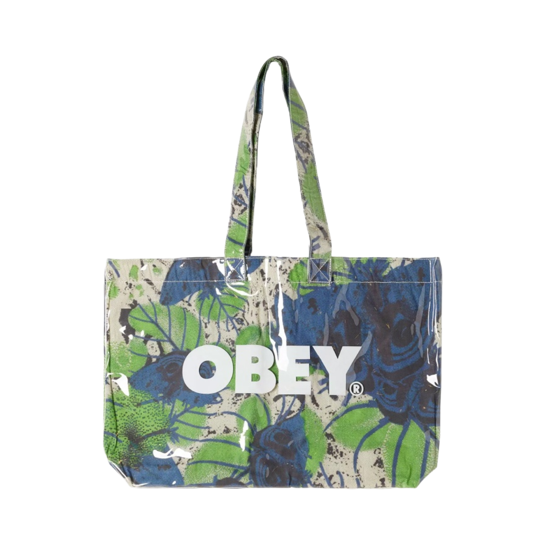 오베이 업샷 토트백 언블리치드 멀티(Obey Upshot Tote Bag Unbleached Multi)