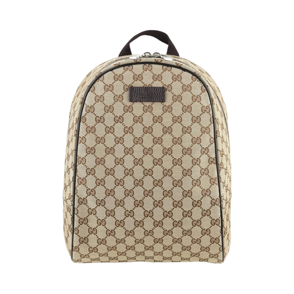 449906-KY9NN-9873 Gucci GG Monogram Canvas Backpack Beige