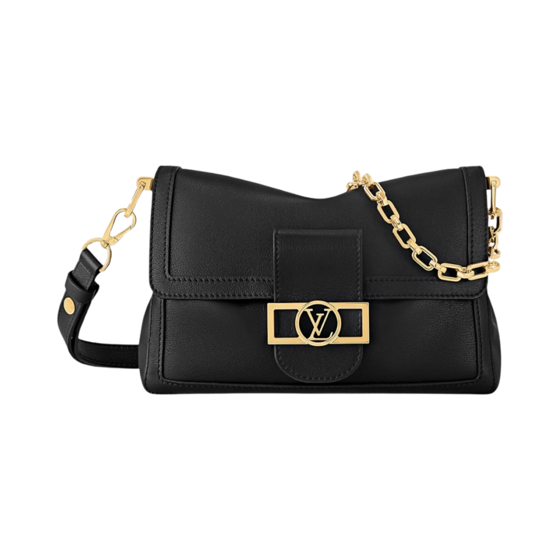 M25209 Louis Vuitton Dauphine Soft MM Black
