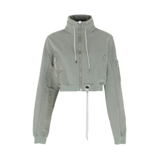 24fw21 Surgery Dekki Combat Crop Sweat Jacket Sage Green