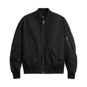 Zara Technical Bomber Jacket Black