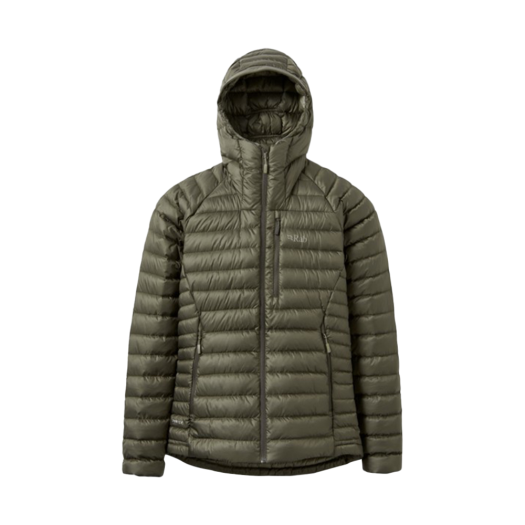 RBQDB1300ARM008 Rab Microlight Alpine Jacket Wmns Army