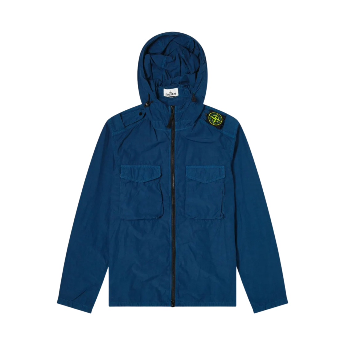 스톤 아일랜드 11602 나슬란 라이트 후드 오버셔츠 아비오 블루 - 21SS(Stone Island 11602 Naslan Light Hooded Overshirt Avio Blue - 21SS) - 1