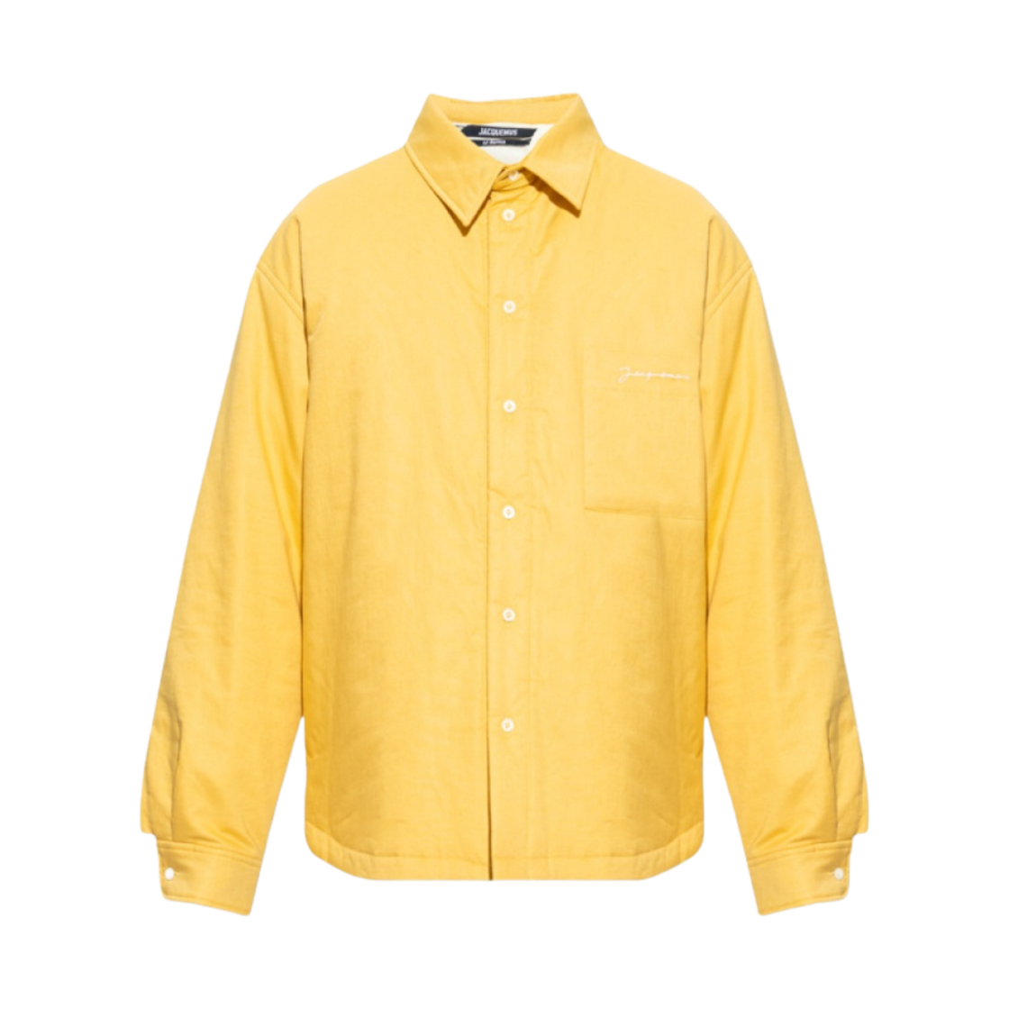 216SH104-1064-250 Jacquemus La Chemise Boulanger Puffed Overshirt Yellow