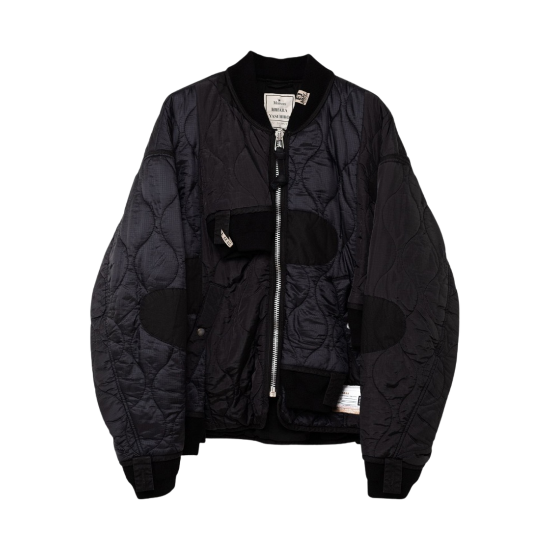 A09BL055-BLACK Maison Mihara Yasuhiro Sleeve Combined Quilting Blouson Black