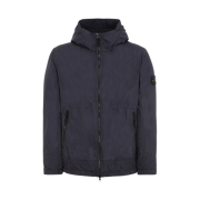 Stone Island 40522 Crinkle Reps Nylon Garment Dyed Hooded Jacket Navy Blue - 23SS