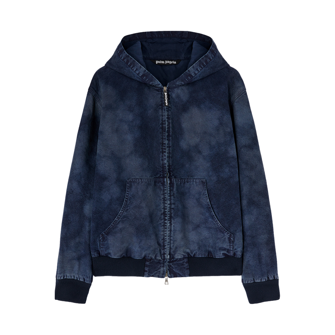 팜엔젤스 커브드 로고 클라우디 봄버 인디고 블루(PALM ANGELS Curved Logo Cloudy Bomber Indigo Blue)