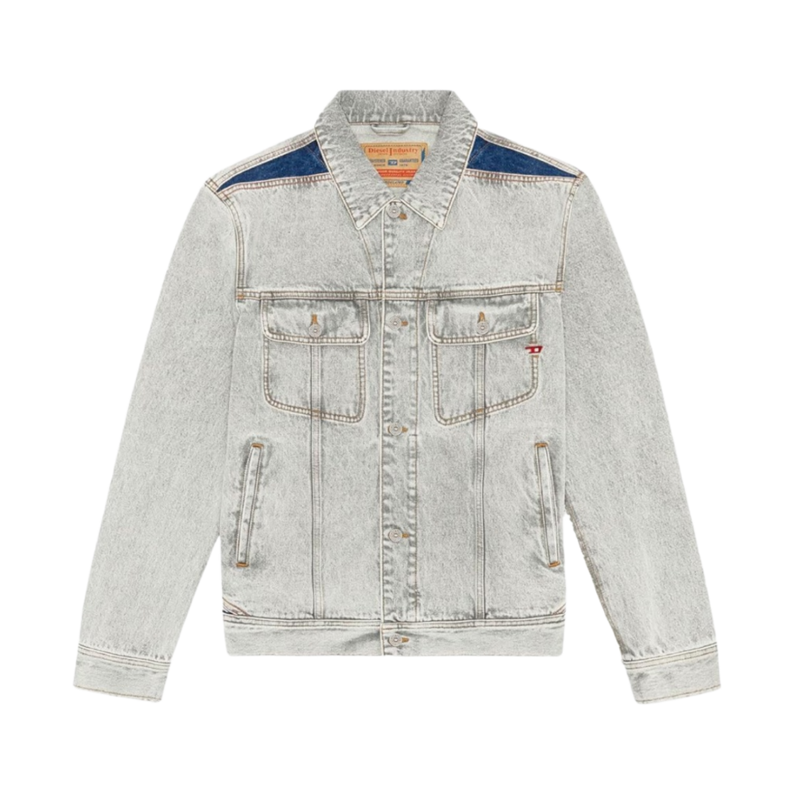 디젤 D-바르시-RS 데님 자켓 라이트 그레이