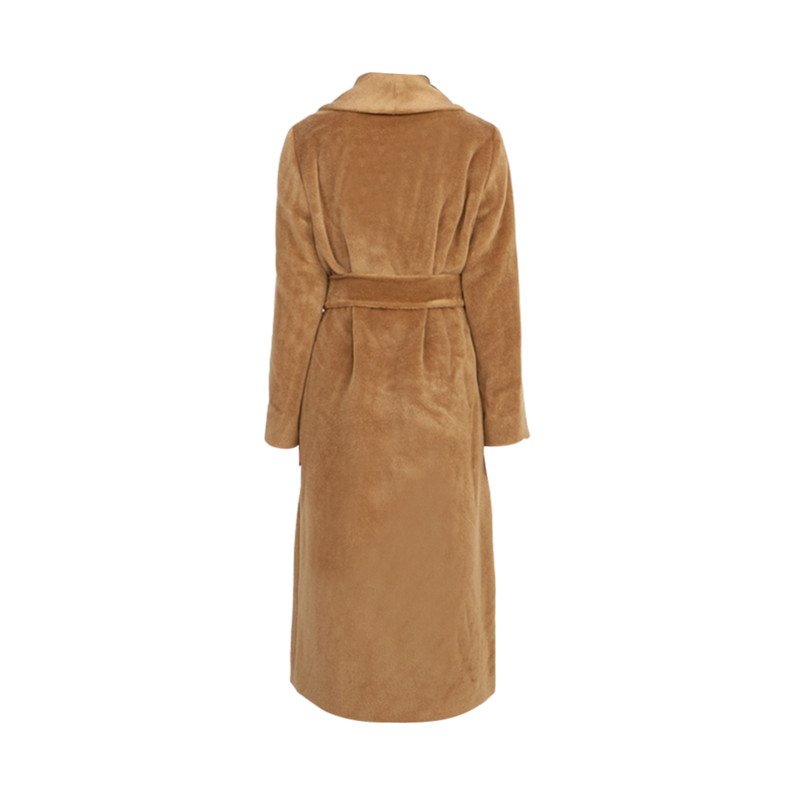 (W) 막스마라 스튜디오 탈리오 알파카 코트 카멜((W) Max Mara Studio Taglio Alpaca Coat Camel) - 2