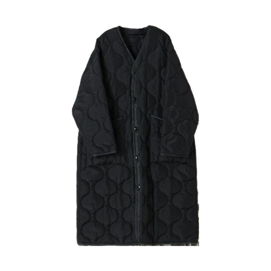 하이크 퀼티드 라이너 코트 블랙(Hyke Quilted Liner Coat Black)