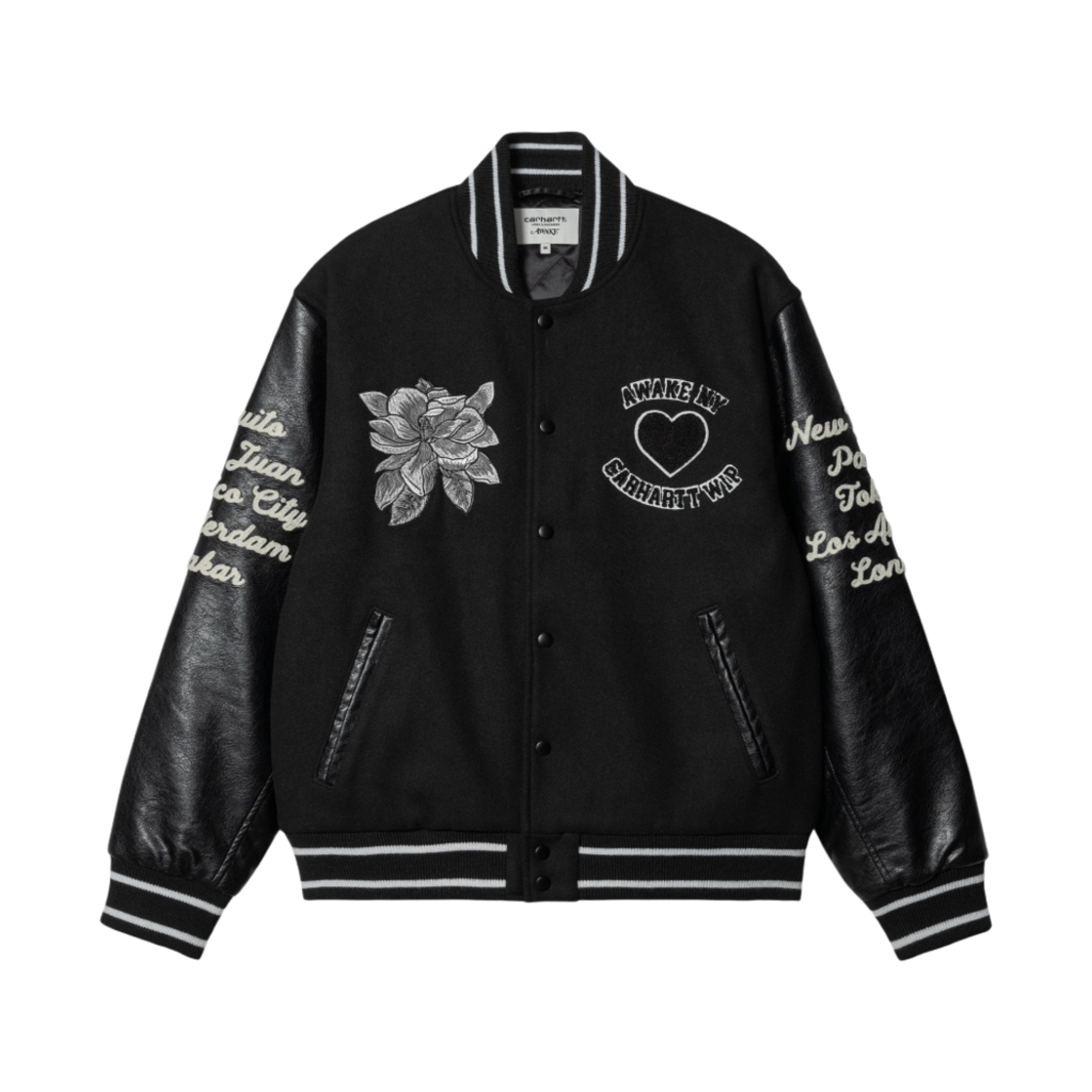 칼하트 WIP x 어웨이크 NY 테디 자켓 블랙