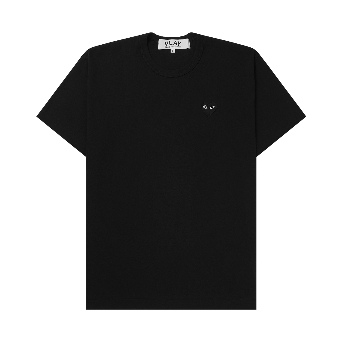 플레이 꼼데가르송 스몰 블랙 하트 티셔츠 블랙(Play Comme des Garcons Small Black Heart T-Shirt Black)