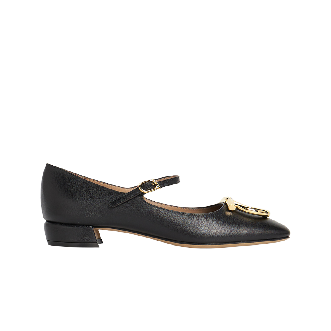 (W) 페라가모 맥시 간치니 메리제인 펌프스 블랙 - C((W) Ferragamo Maxi Gancini Pumps Black - C)