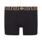 Versace Greca Border Long Trunks Black