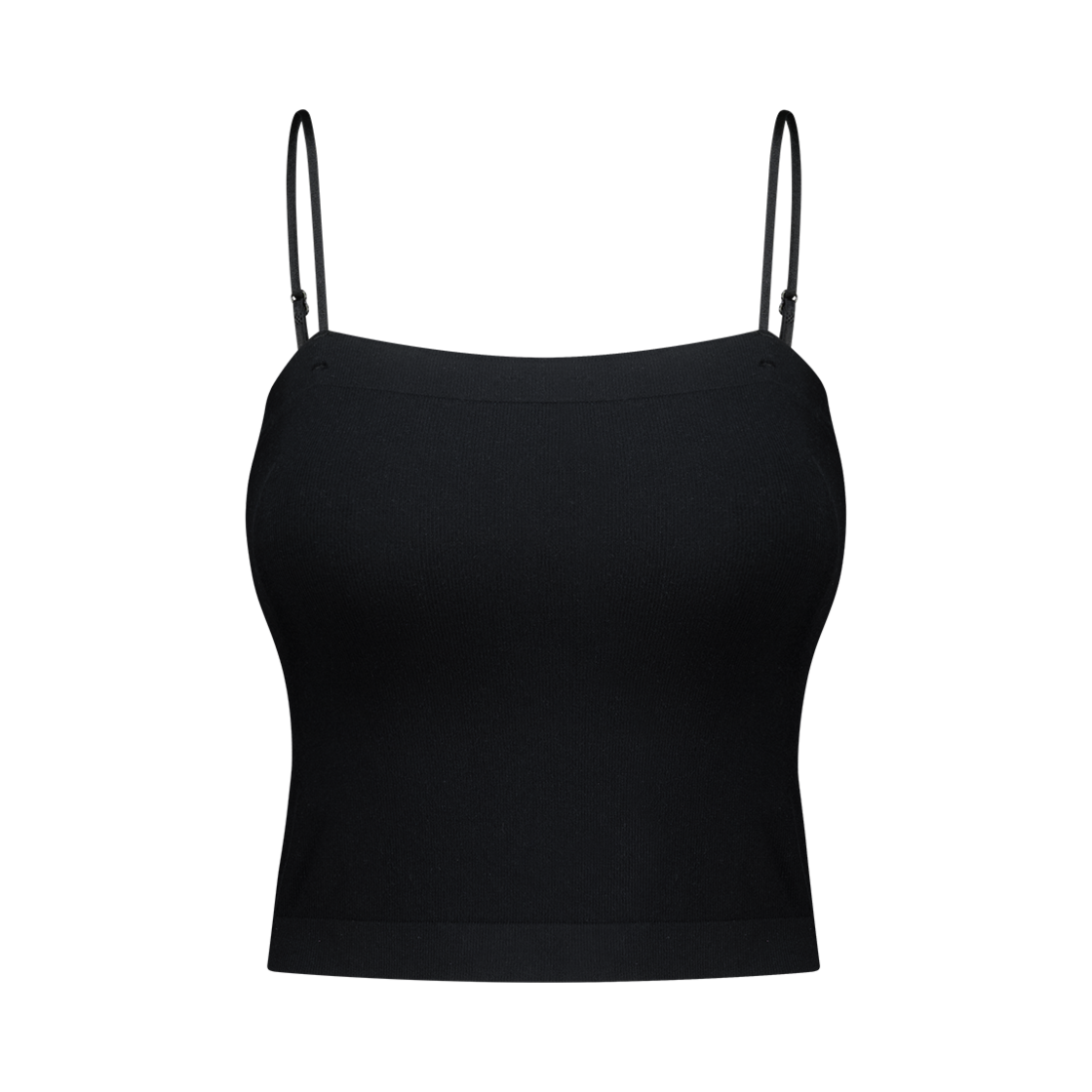 H251WLSUW030BK HDEX Cotton Modal Light Crop Bra Top Black