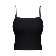 HDEX Cotton Modal Light Crop Bra Top Black