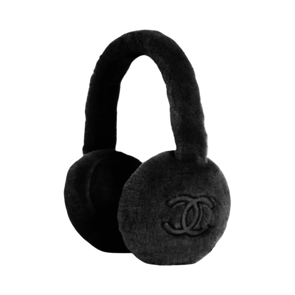 샤넬 이어머프 시어링 램스킨 블랙
