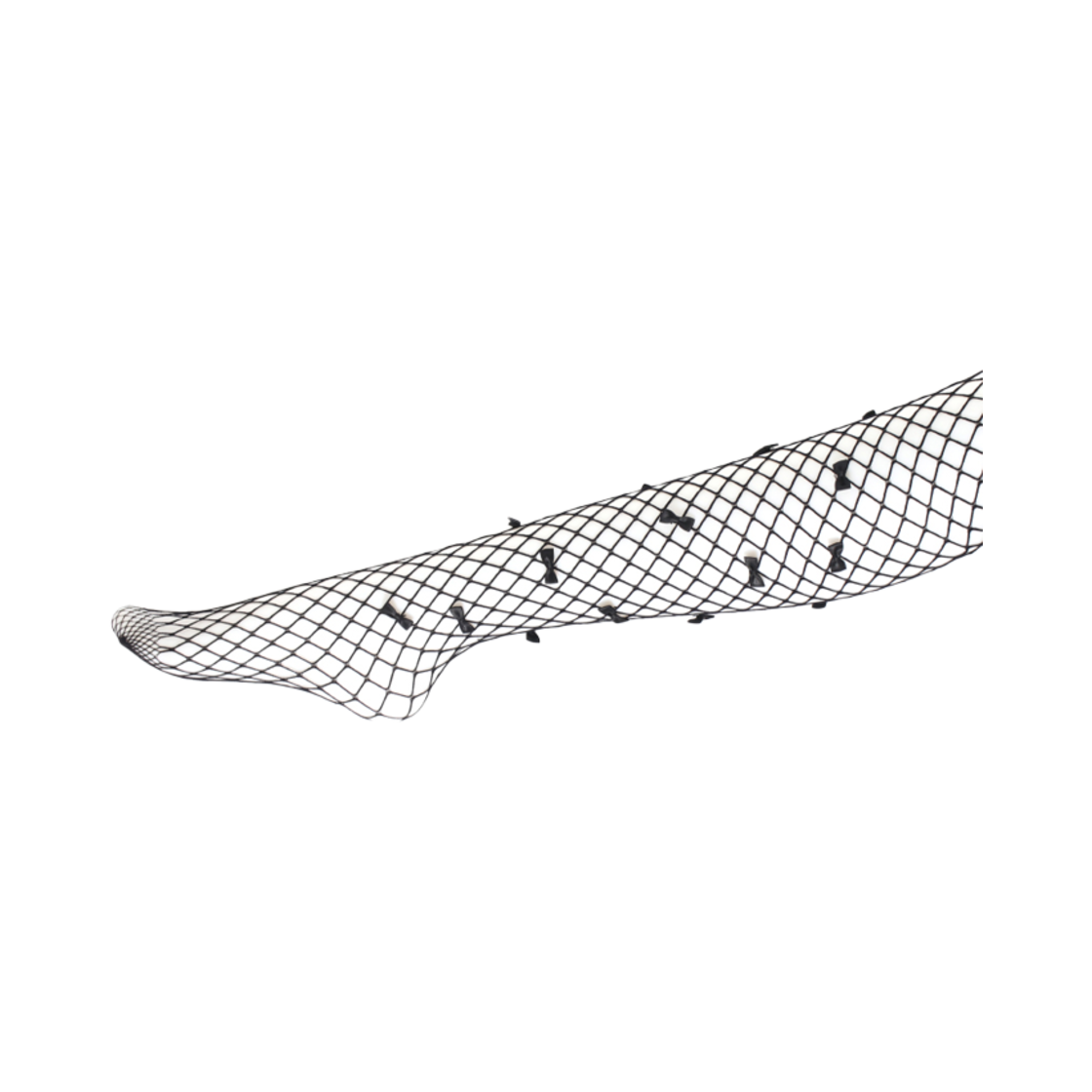 오니뗄라 메쉬 리본 타이즈 블랙(Onnitella Mesh Ribbon Tights Black)