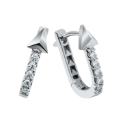 Miko Arrow 2Way Diamond Earring White Gold