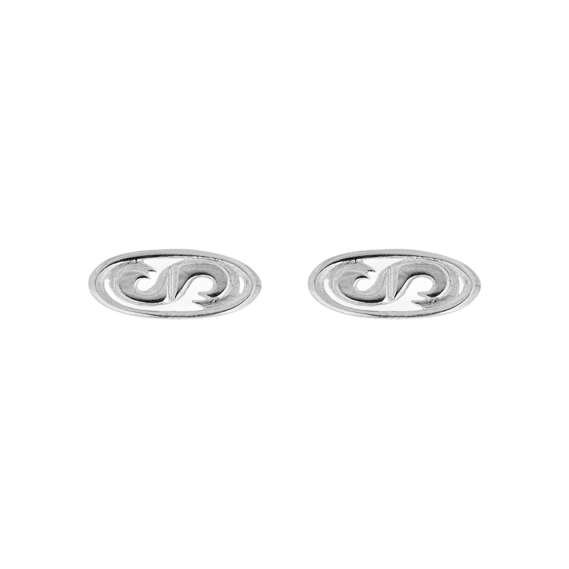 NO554S Sentiments No.554 Symbol Logo Earring 925Silver - 대표 이미지 #1