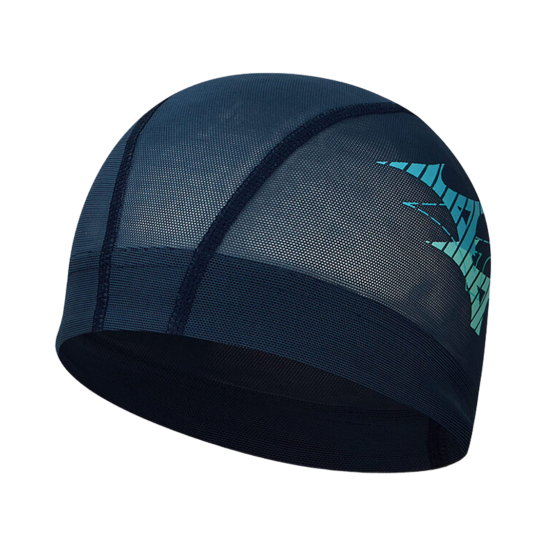 N2JWB00114 Mizuno Triple Logo Mesh Swim Cap Navy