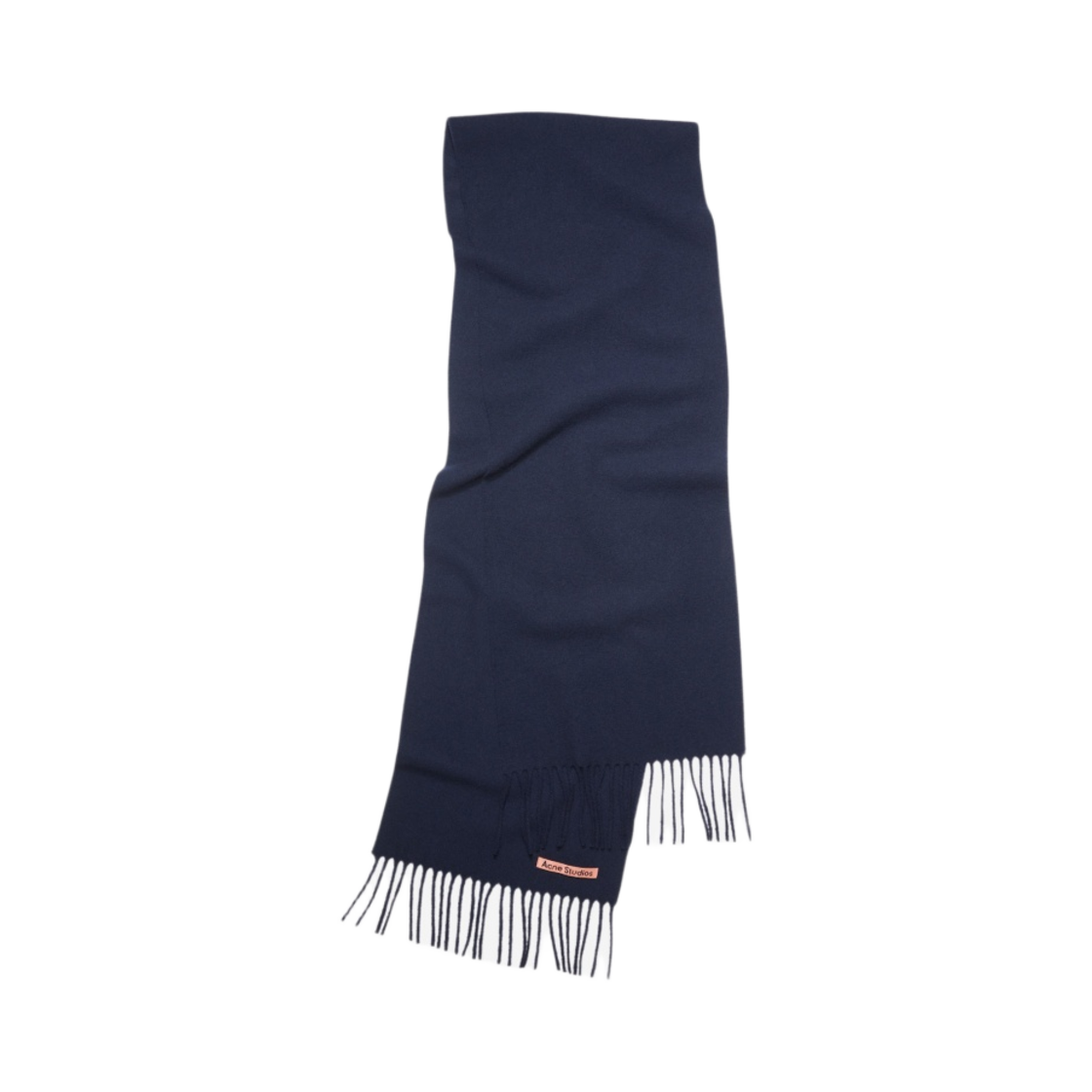 CA0218-885 Acne Studios Wool Fringe Scarf Navy Blue - 대표 이미지 #1