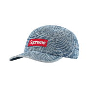 Supreme Circles Jacquard Denim Camp Cap Blue - 21FW