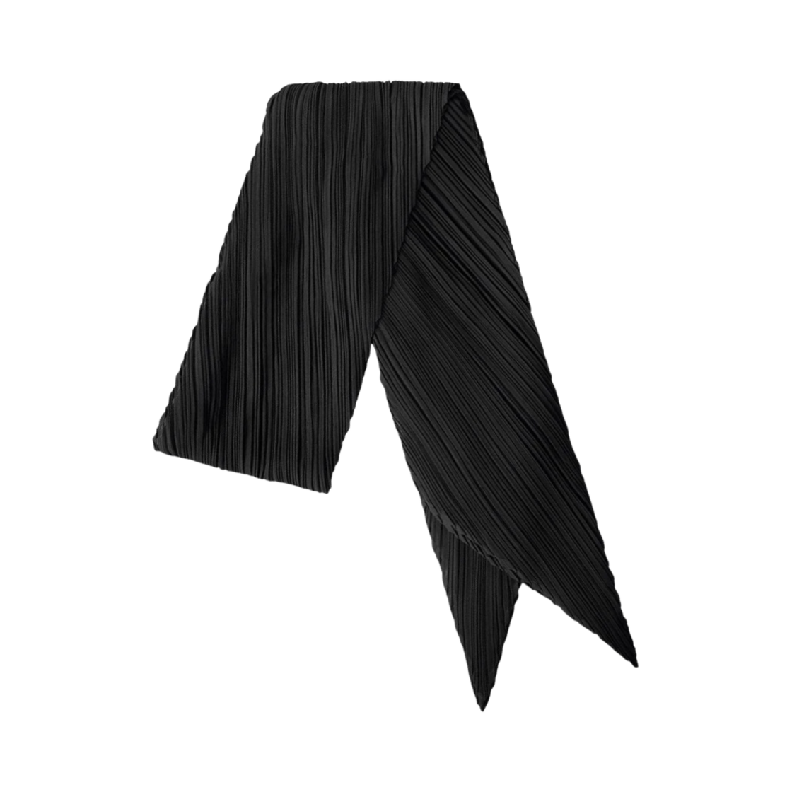 (W) 플리츠 플리즈 이세이 미야케 베이직 스카프 블랙((W) Pleats Please Issey Miyake Basic Scarf Black)