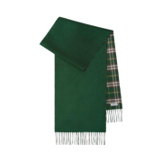 Burberry Check Reversible Cashmere Muffler Green