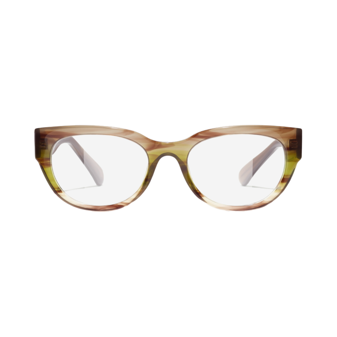 샤넬 스퀘어 프레임 아세테이트 & 올리브 브라운(Chanel Rectangle Eyeglasses Acetate & Olive Brown) - 1