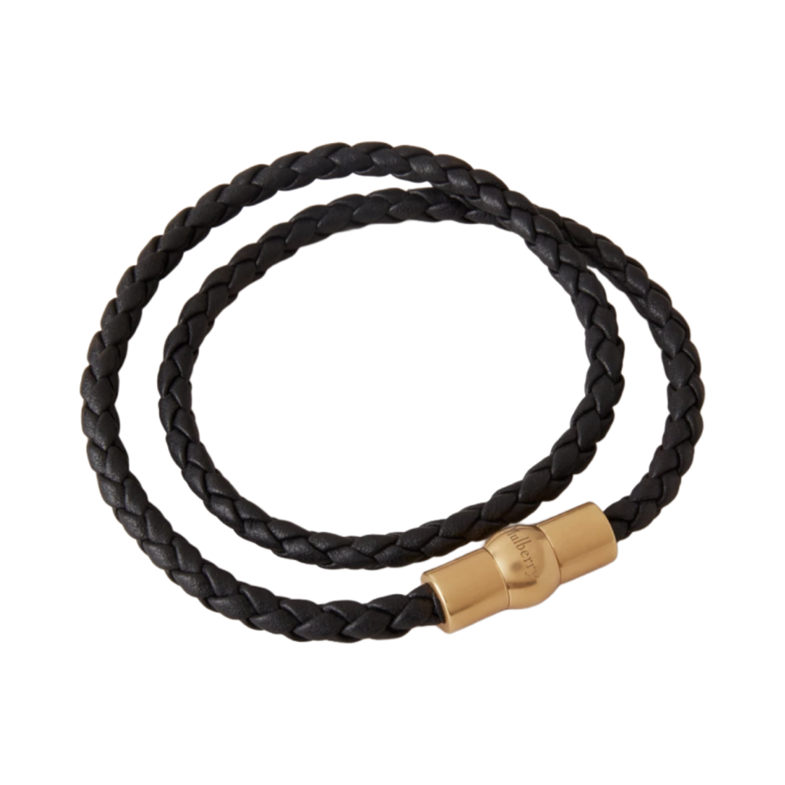 QB2384-657A100 Mulberry Iris Double Bracelet Black