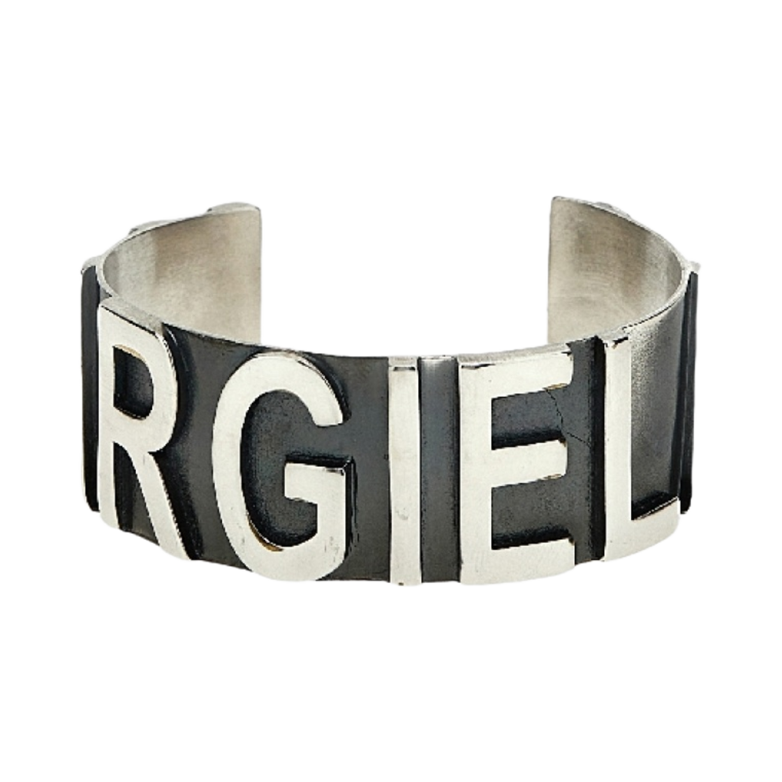 (W) MM6 메종 마르지엘라 로고 브레이슬릿 실버((W) MM6 Maison Margiela Logo Bracelet Silver)