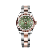 Rolex Lady-Datejust 28mm 279171 Olive Green Diamond-Set Oyster