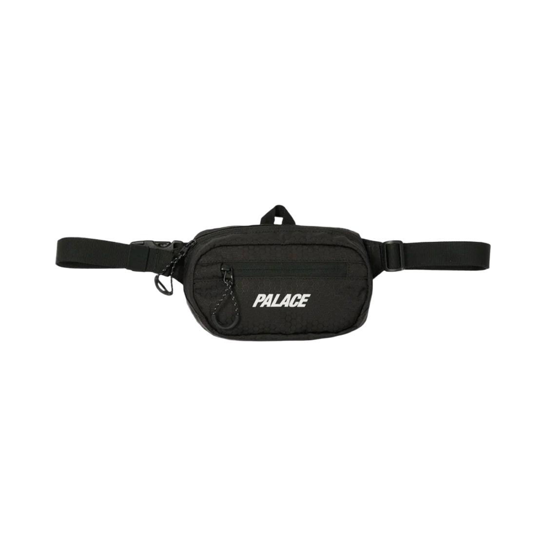 팔라스 코듀라 에코 헥스 립스탑 미니 웨이스트 백 블랙 - 23FW(Palace Cordura Eco Hex Ripstop Mini Waist Bag Black - 23FW)