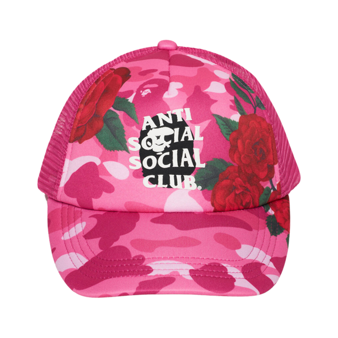 베이프 x 안티 소셜 소셜 클럽 메쉬 캡 핑크(BAPE x Anti Social Social Club Mesh Cap Pink) - 2