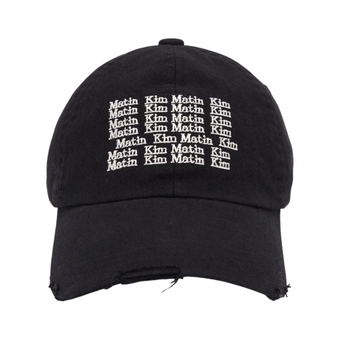 - Matin Kim Lettering Washed Ball Cap Black
