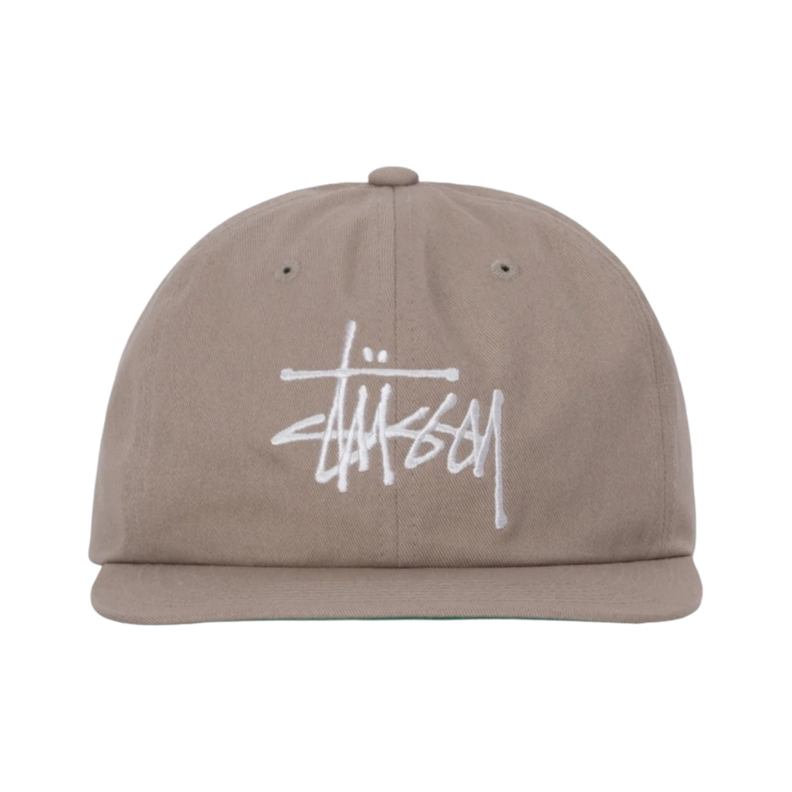 스투시 베이직 스트랩백 캡 카키