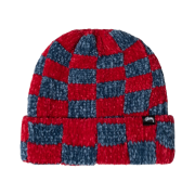 Stussy Crochet Checkered Beanie Red