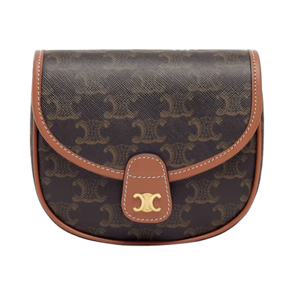 ITCS2TTSLCOU Celine Mini Besace in Triomphe Canvas and Calfskin Tan