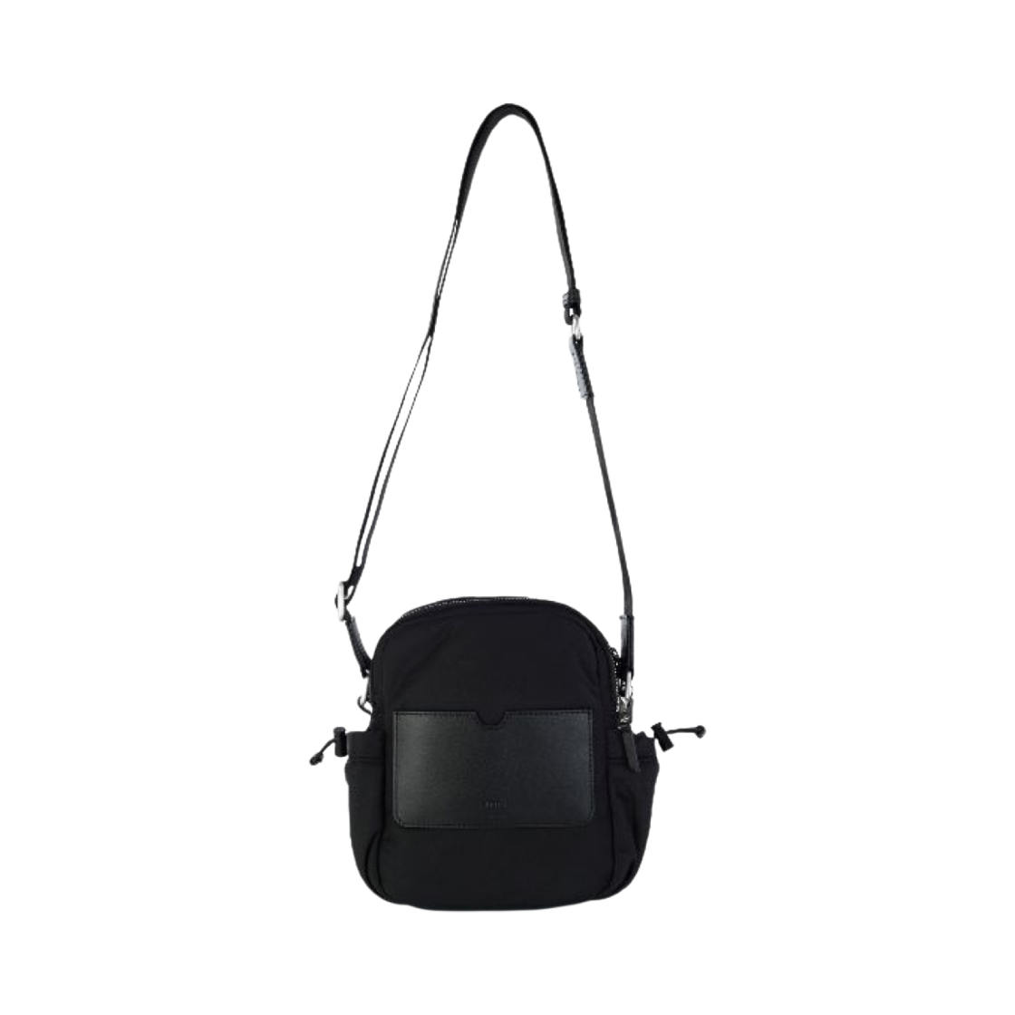아미 스몰 하트 로고 포켓 나일론 크로스바디백 블랙(AMI de Coeur Poket Nylon Crossbody Bag Black) - 2