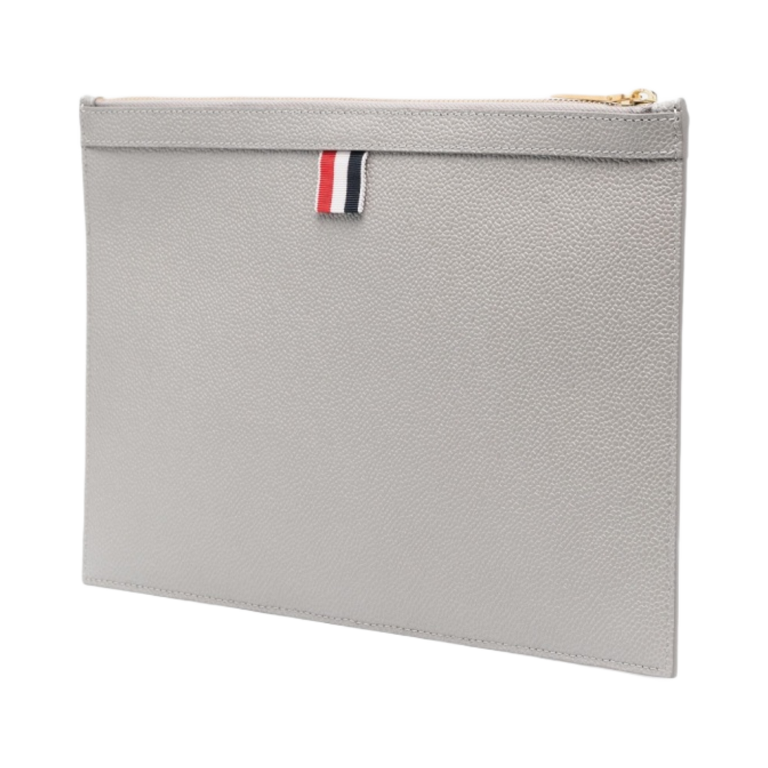 톰브라운 페블 카프스킨 사선 아플리케 스몰 도큐먼트 홀더 라이트 그레이(Thom Browne Pebbled Calfskin 4-Bar Applique Small Document Holder Light Grey) - 2