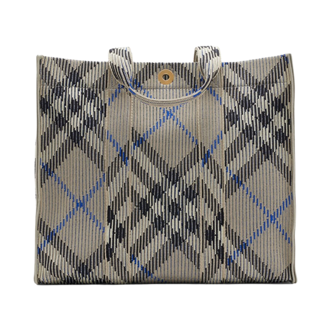 버버리 미디움 체크 니트 토트 리첸(Burberry Medium Check Knitted Tote Lichen) - 1