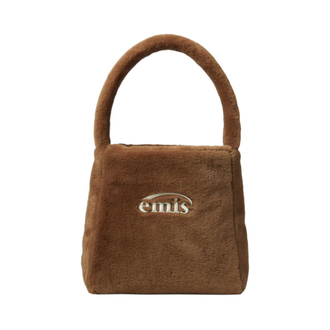 이미스 뉴 로고 퍼 백 브라운 - 리뉴얼 버전(Emis New Logo Fur Bag Brown - Renewal Ver.)