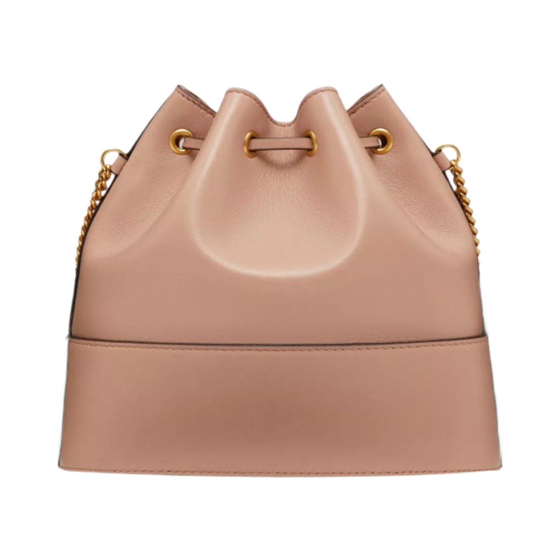 발렌티노 브이로고 시그니쳐 나파 체인 미니 버킷백 로즈 카넬(Valentino Vlogo Signature Nappa Mini Bucket Bag with Chain Rose Cannelle) - 3