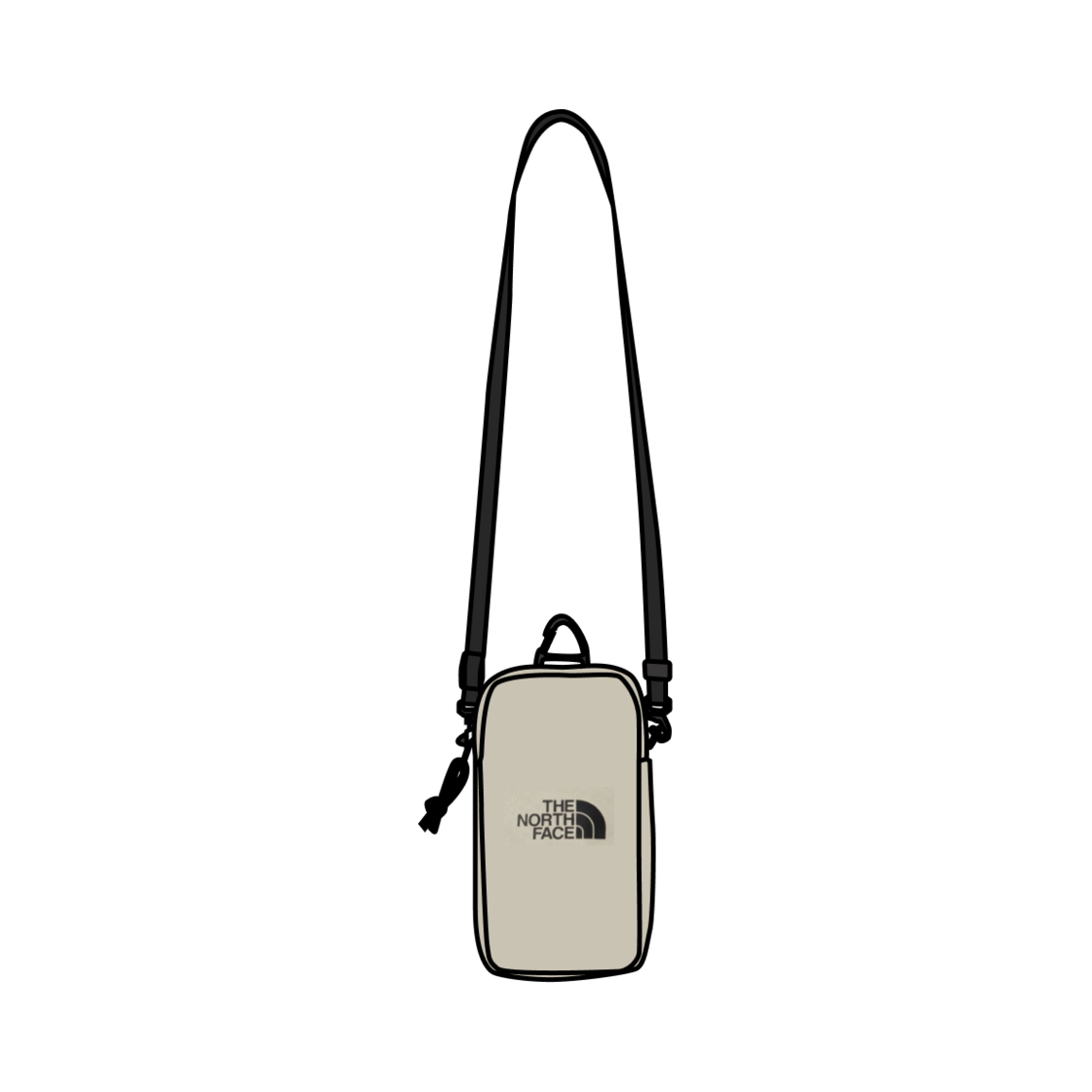 NN2PQ04K The North Face White Label Simple Mini Bag Light Beige