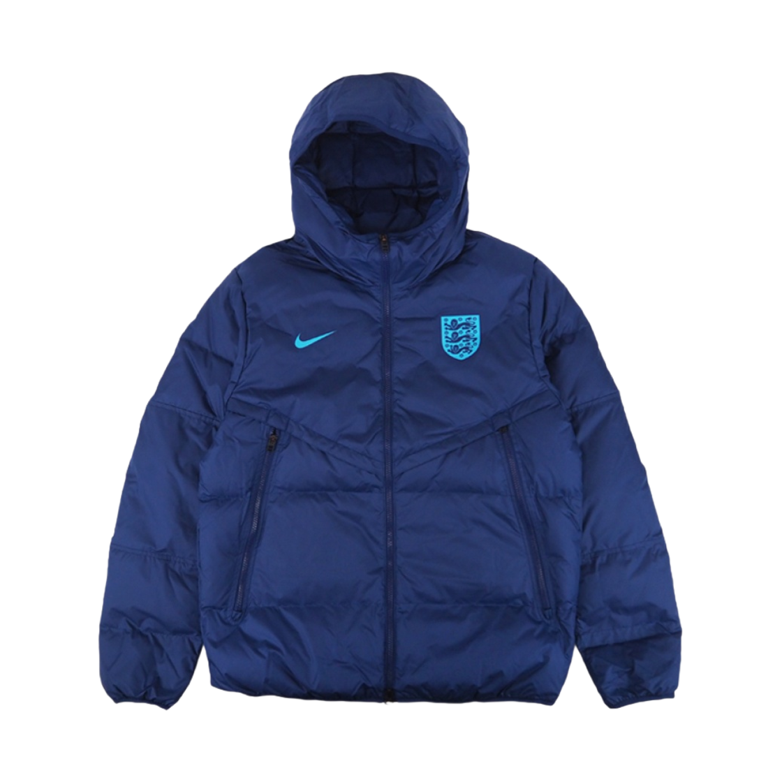 나이키 잉글랜드 스트라이크 스톰핏 다운 풋볼 자켓 블루 보이드(Nike England Strike Storm-Fit Down Football Jacket Blue Void)