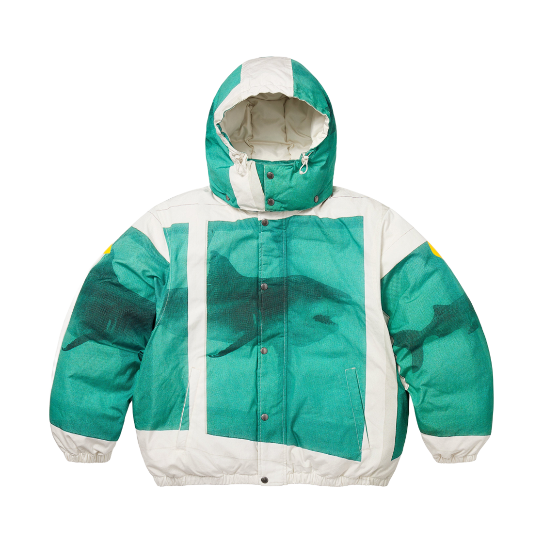 슈프림 x 데미안 허스트 다운 퍼퍼 자켓 화이트 - 25SS(Supreme x Damien Hirst Down Puffer Jacket White - 25SS) - 2