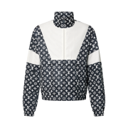 Louis Vuitton Monogram Printed Technical Track Top Navy Blue