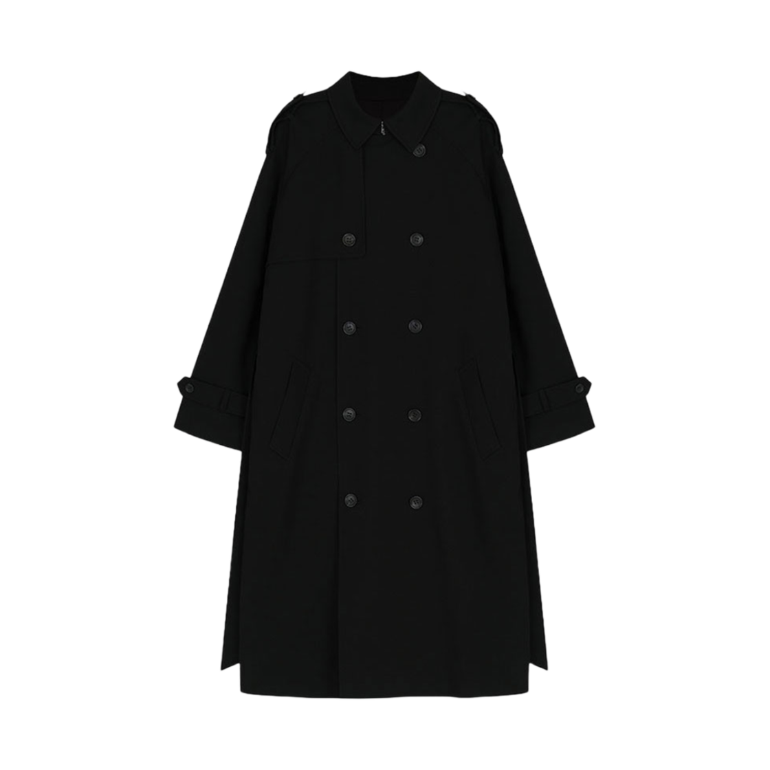 비자비 트렌치 코트 블랙